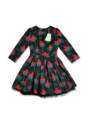 Five Plus Floral Pleated A-Line Dress